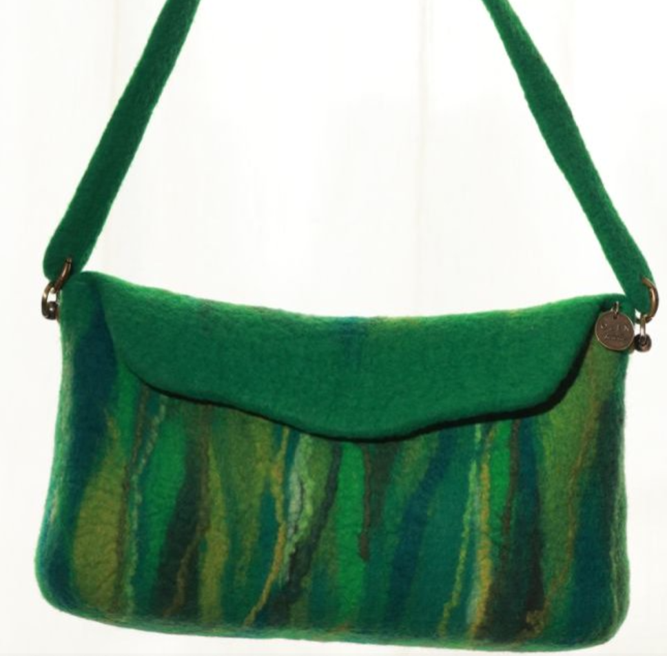 Evergreen Baguette Bag